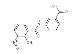 N-(3-acetylphenyl)-2-methyl-3-nitrobenzamide结构式