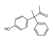 3-(4-Hydroxyphenyl)-3-phenylbutan-2-one结构式