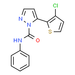 5-(3-Chloro-2-thienyl)-N-phenyl-1H-pyrazole-1-carboxamide结构式