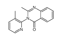 2-methyl-3-(3-methylpyridin-2-yl)quinazolin-4-one结构式