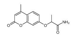 2-((4-methyl-2-oxo-2H-chromen-7-yl)oxy)propanamide结构式