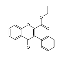 ethyl 4-oxo-3-phenyl-4H-chromene-2-carboxylate结构式
