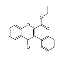 ethyl 4-oxo-3-phenyl-4H-chromene-2-carboxylate Structure