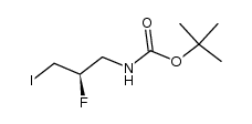 (R)-(2-氟-3-碘丙基)氨基甲酸叔丁酯结构式