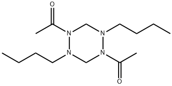 1,4-Diacetyl-2,5-dibutylhexahydro-1,2,4,5-tetrazine structure