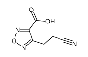 1,2,5-Oxadiazole-3-carboxylicacid,4-(2-cyanoethyl)-(9CI) structure