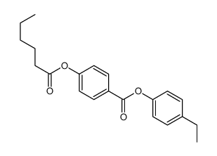 (4-ethylphenyl) 4-hexanoyloxybenzoate Structure