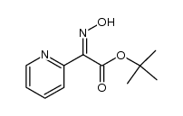 t-butyl α-syn-oximino-α-(2-pyridyl)acetate结构式