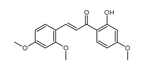 (E)-1-(2-hydroxy-4-methoxyphenyl)-3-(2,4-dimethoxyphenyl)prop-2-en-1-one Structure