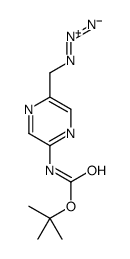 2-Methyl-2-propanyl [5-(azidomethyl)-2-pyrazinyl]carbamate Structure