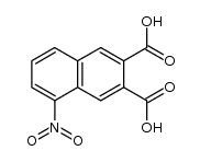 5-nitro-naphthalene-2,3-dicarboxylic acid结构式