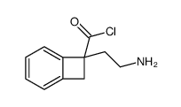 Bicyclo[4.2.0]octa-1,3,5-triene-7-carbonyl chloride, 7-(2-aminoethyl)- (9CI) Structure
