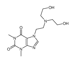 7-[2-[bis(2-hydroxyethyl)amino]ethyl]-1,3-dimethylpurine-2,6-dione Structure