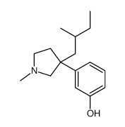 3-[1-Methyl-3-(2-methylbutyl)-3-pyrrolidinyl]phenol structure