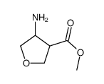 4-Amino-tetrahydro-furan-3-carboxylic acid methyl ester结构式