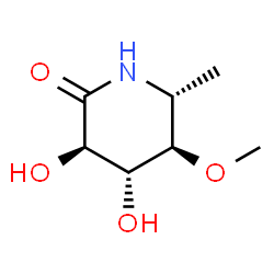 2-Piperidinone,3,4-dihydroxy-5-methoxy-6-methyl-,(3R,4R,5R,6R)-(9CI) picture