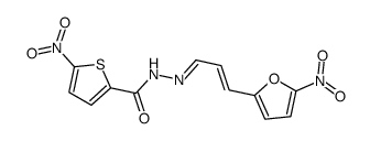 5-nitro-N-[(E)-[(E)-3-(5-nitrofuran-2-yl)prop-2-enylidene]amino]thiophene-2-carboxamide Structure