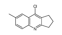 9-chloro-7-methyl-2,3-dihydro-1H-cyclopenta[b]quinoline结构式