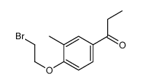 1-[4-(2-bromoethoxy)-3-methylphenyl]propan-1-one Structure