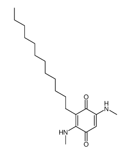 3-dodecyl-2,5-bis-methylamino-[1,4]benzoquinone Structure