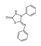 4-phenyl-5-phenylimino-[1,3,4]thiadiazolidin-2-one Structure
