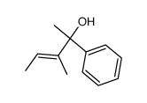 3-methyl-2-phenyl-pent-3-en-2-ol结构式