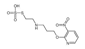 3-nitro-2-[3-(2-sulfosulfanylethylamino)propoxy]pyridine结构式