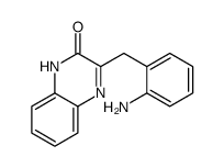 3-[(2-aminophenyl)methyl]-1H-quinoxalin-2-one结构式