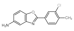 2-(3-chloro-4-methyl-phenyl)-benzooxazol-5-ylamine结构式