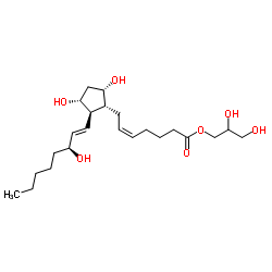 prostaglandin F2α 1-glyceryl ester结构式