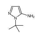 1-叔丁基-1H-吡唑-5-胺结构式