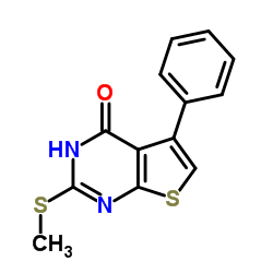 2-(Methylsulfanyl)-5-phenylthieno[2,3-d]pyrimidin-4(3H)-one structure