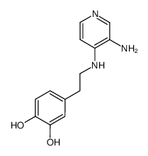 4-[2-(3-Amino-4-pyridylamino)ethyl]-1,2-benzenediol结构式