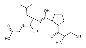 2-[[(2S)-2-[[(2S)-1-[(2R)-2-amino-3-sulfanylpropanoyl]pyrrolidine-2-carbonyl]amino]-4-methylpentanoyl]amino]acetic acid Structure