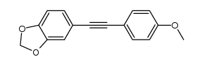 5-((4-methoxyphenyl)ethynyl)benzo[1,3]dioxole Structure
