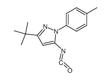 3-tert-butyl-5-isocyanato-1-p-tolyl-1H-pyrazole结构式