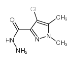 1H-Pyrazole-3-carboxylicacid,4-chloro-1,5-dimethyl-,hydrazide(9CI)结构式