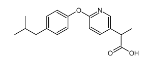 2-(2-p-isobutylphenoxy-5-pyridyl)propionic acid Structure