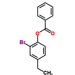 2-Bromo-4-ethylphenyl benzoate Structure