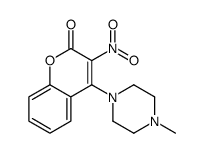 4-(4-methylpiperazin-1-yl)-3-nitrochromen-2-one Structure