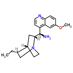 9-Amino(9-deoxy)epi-diquinidine trihydrochloride structure