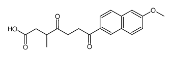 7-(6-methoxynaphthalen-2-yl)-3-methyl-4,7-dioxoheptanoic acid结构式