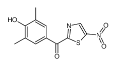(4-hydroxy-3,5-dimethylphenyl)-(5-nitro-1,3-thiazol-2-yl)methanone结构式