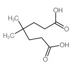 Heptanedioic acid, 4,4-dimethyl- structure