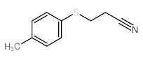 Propanenitrile,3-[(4-methylphenyl)thio]-结构式