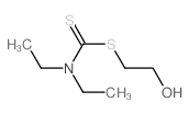 Carbamodithioic acid,diethyl-, 2-hydroxyethyl ester (9CI) structure