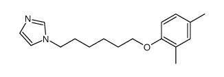1-[6-(2,4-dimethylphenoxy)hexyl]imidazole结构式