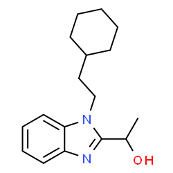 1-(1-(2-cyclohexylethyl)-1H-benzo[d]imidazol-2-yl)ethan-1-ol Structure