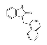 1-naphthalen-1-ylmethyl-1,3-dihydro-benzimidazol-2-one Structure