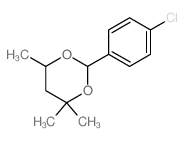 1,3-Dioxane,2-(4-chlorophenyl)-4,4,6-trimethyl-结构式